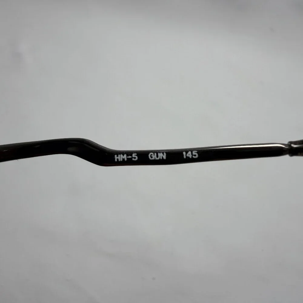 Hanae Mori Paris Gunmetal Eyeglasses - Frames Only